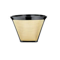 Gold Tone Stainless Steel Mesh 12 Cup Coffee Filter Z603