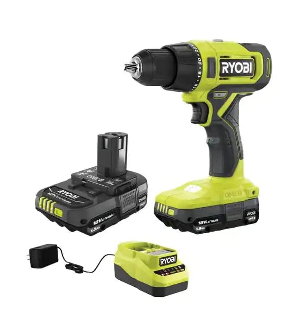 18V Cordless 1/2 in. Drill/Driver Kit with 2 1.5 AH Batteries and Charger H437943