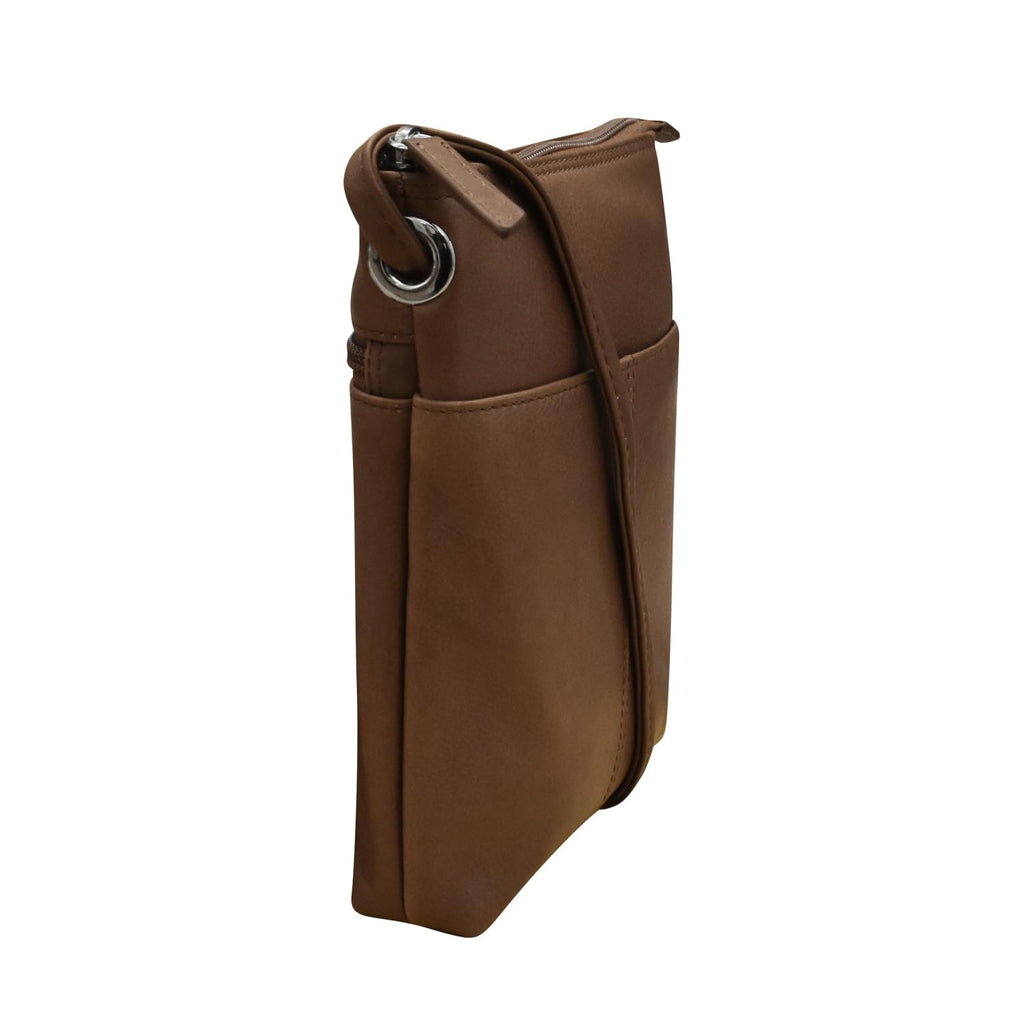Leather Mini Crossbody Bag with RFID Blocking M646679