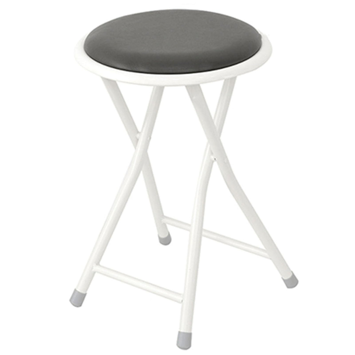18-Inch Black Folding Stool with 225lb Capacity N938