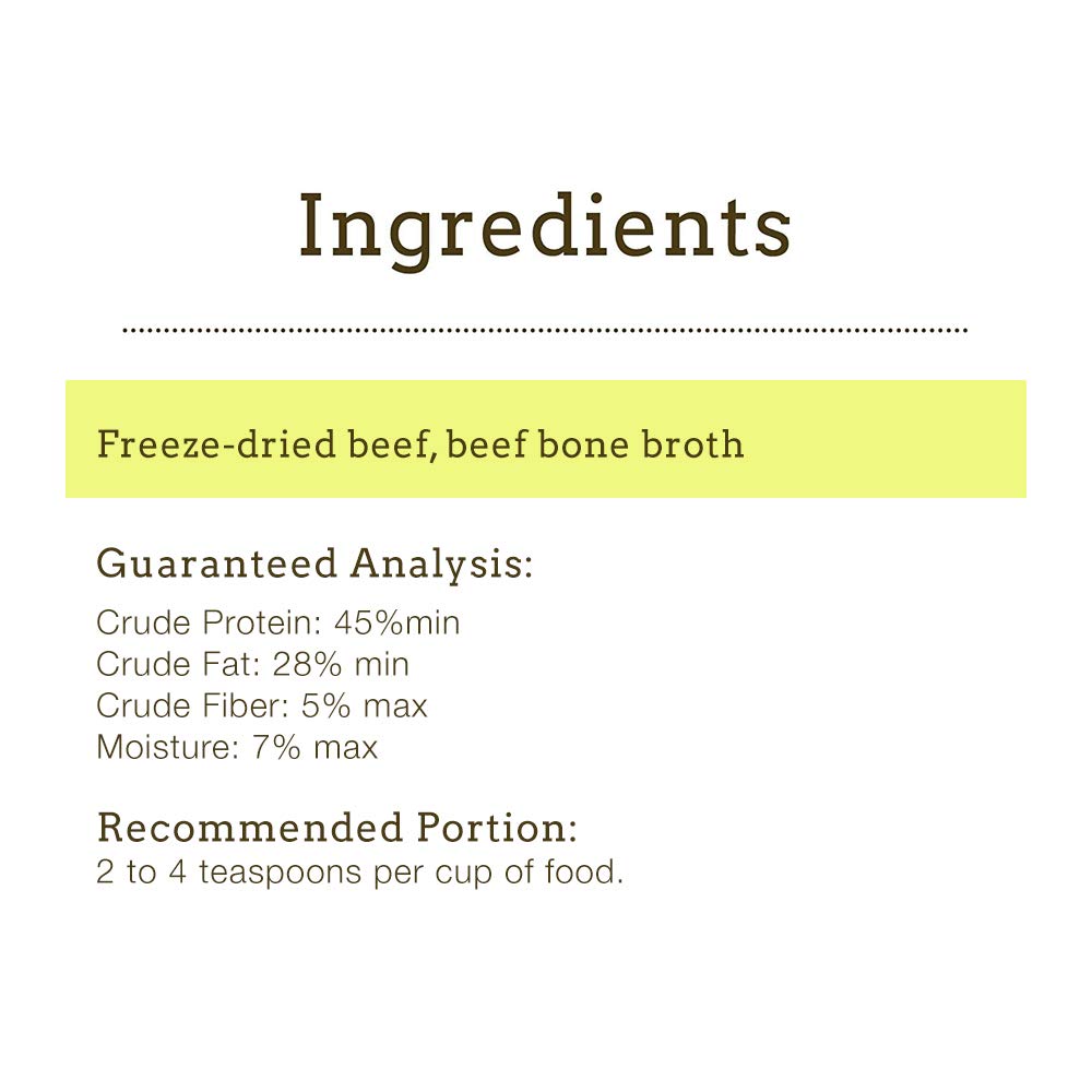 Freeze Dried Beef Bone Broth Powder for Dogs 3.35 oz H827