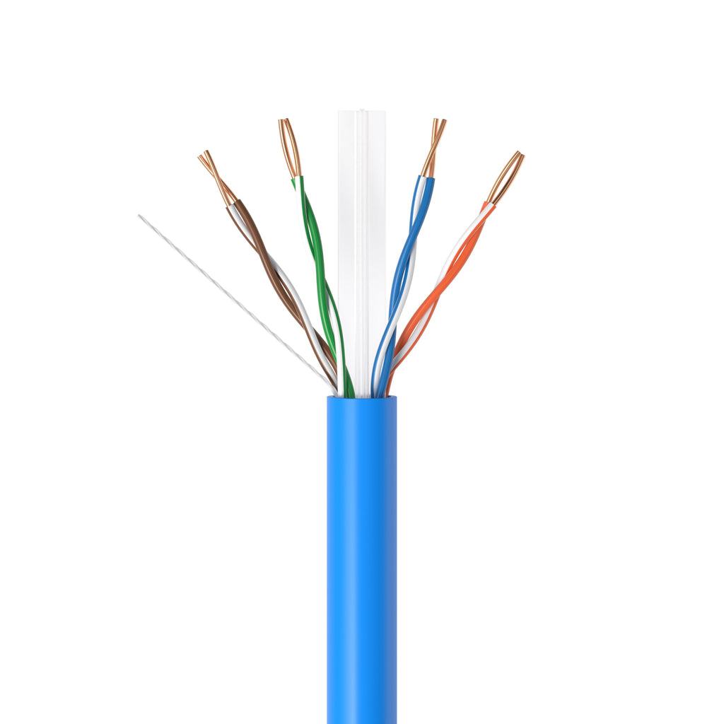 1000ft Plenum CMP CAT6 Solid Cable Blue C44444