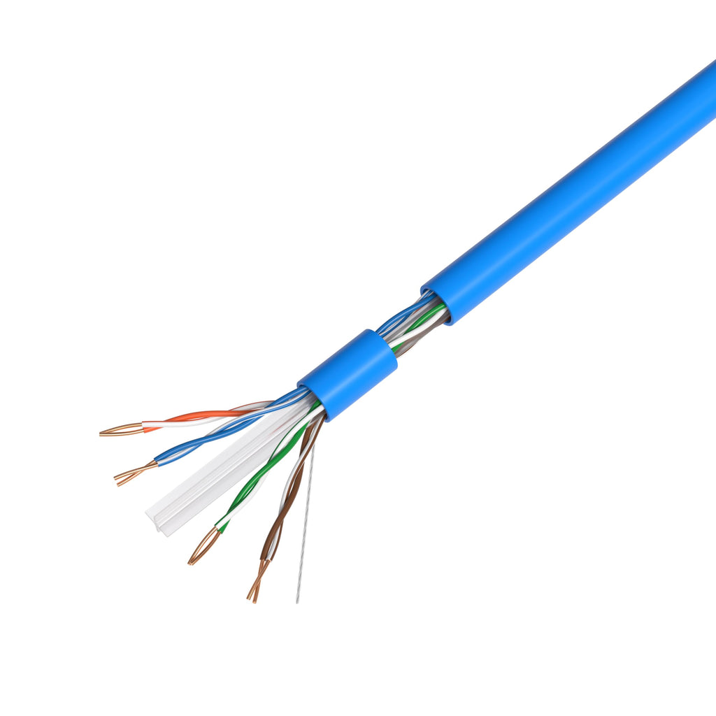 1000ft Plenum CMP CAT6 Solid Cable Blue C44444