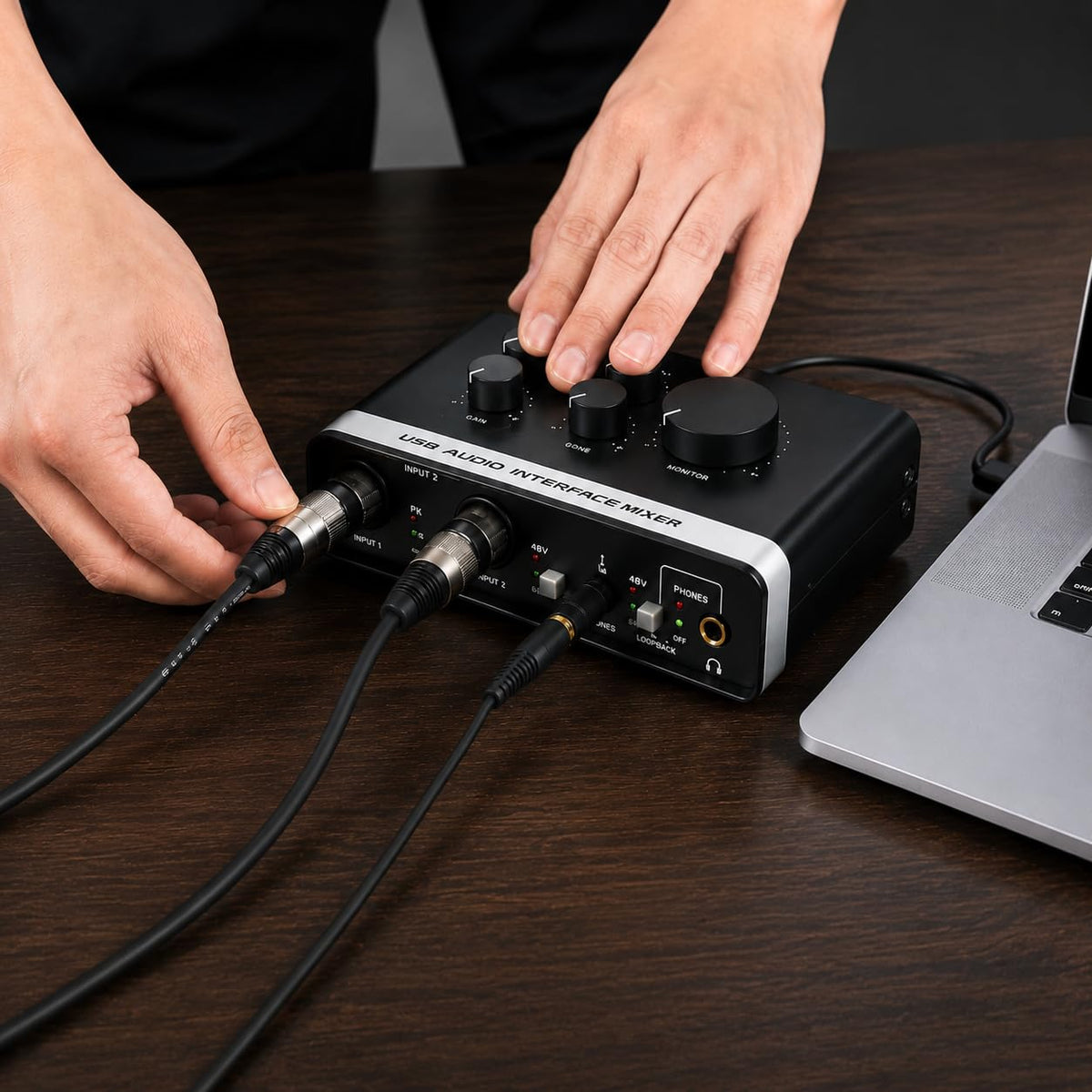 USB C Audio Interface with 48V Phantom Power S82741