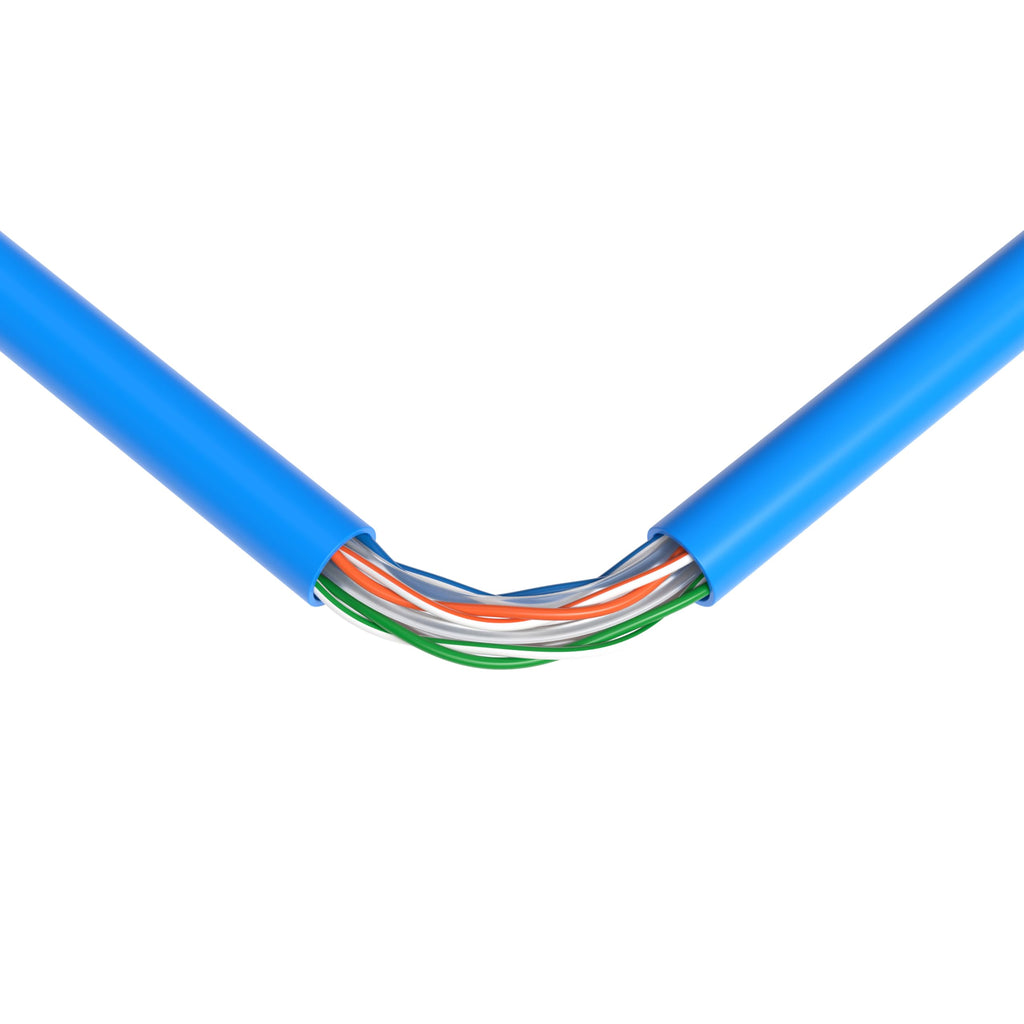 1000ft Plenum CMP CAT6 Solid Cable Blue C44444