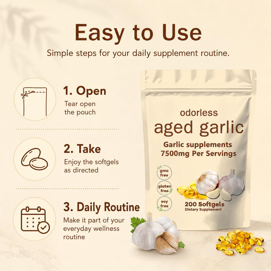 Aged Garlic Extract Softgels 200 Count T762