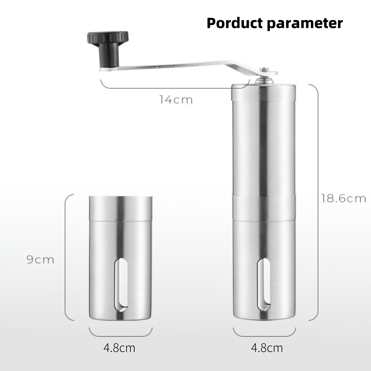 Manual Stainless Steel Coffee Grinder C348687
