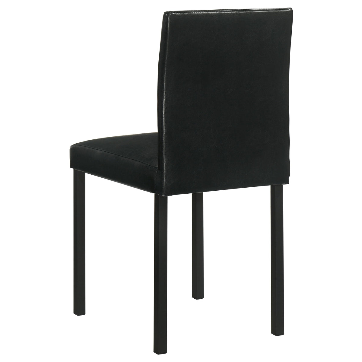 Black Faux Leather Dining Side Chair Set of 4 P23944