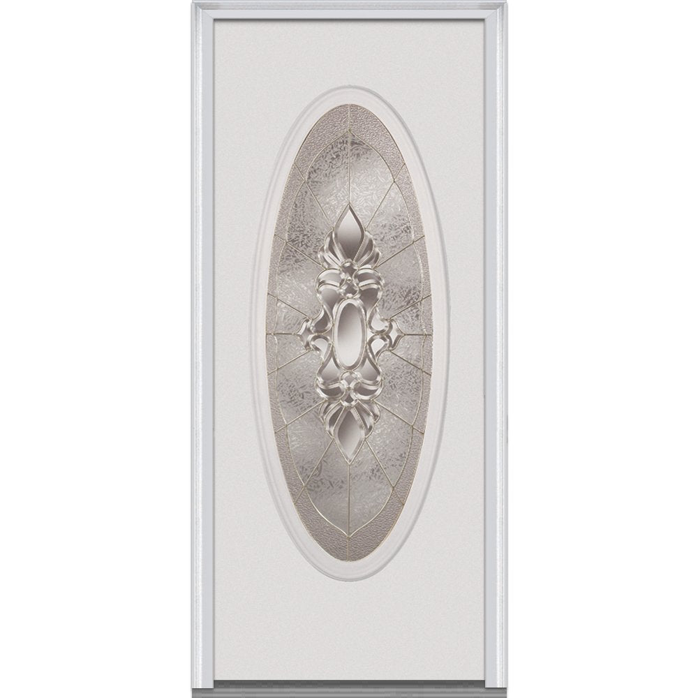 Fiberglass Smooth Exterior Prehung Door, Primed, 36 inch x 80 inch, Left Hand/In-swing O370222