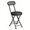 Folding Stool with Cushioned Seat and Backrest M453858