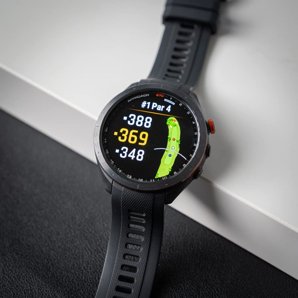 Black 47mm Golf GPS Smartwatch Q852608