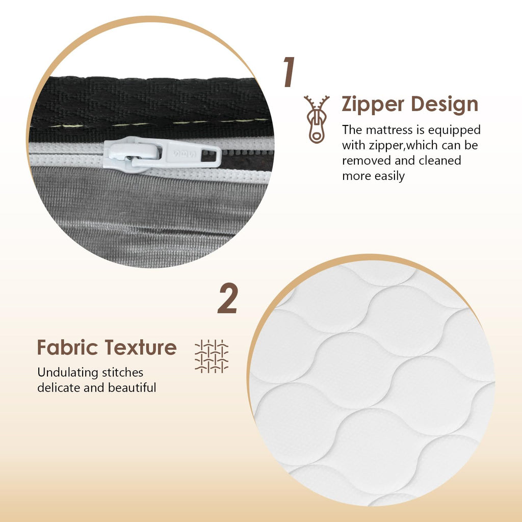 6 Inch Twin Medium Firm Hybrid Mattress H230429