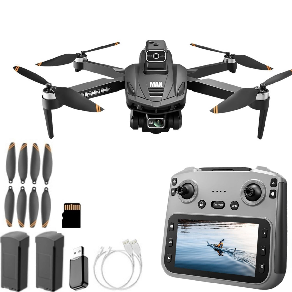 4K Camera GPS Drone with 4.5" LCD Controller J8875