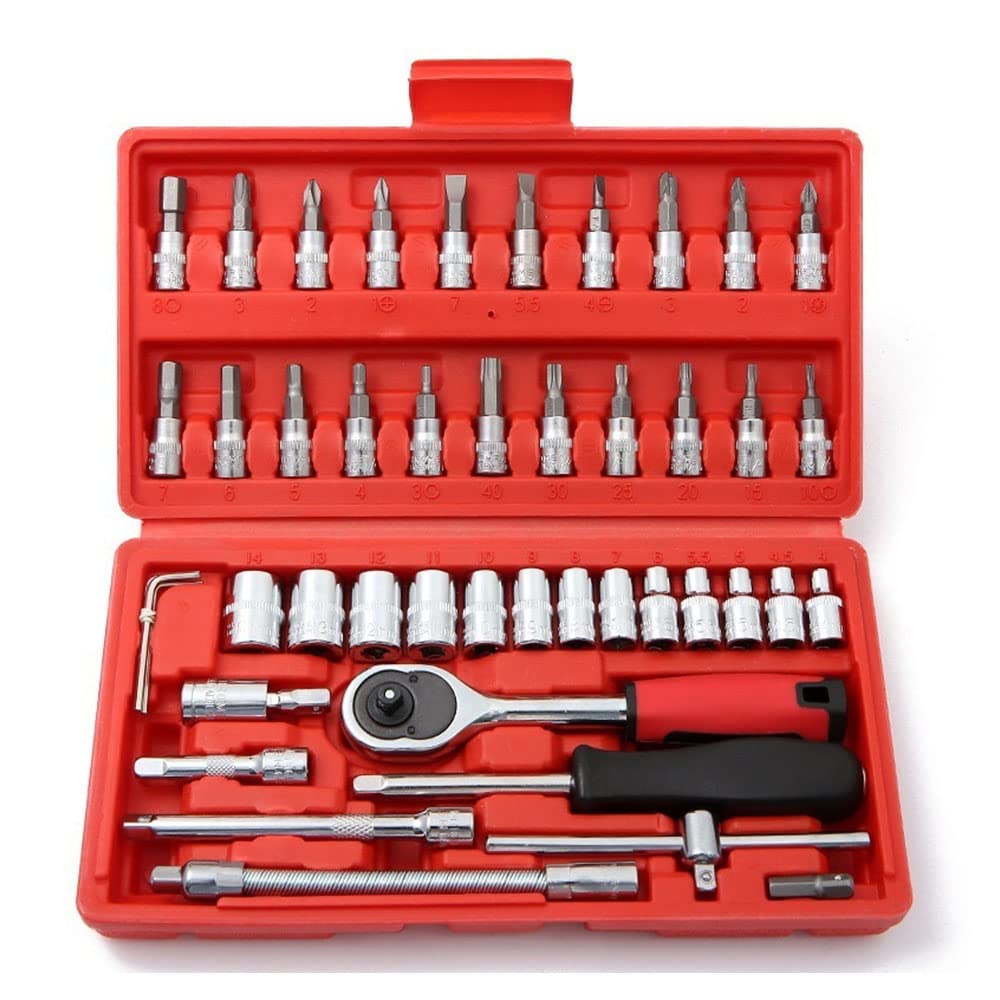 1/4 in. Drive Ratchet Socket Wrench Set E814
