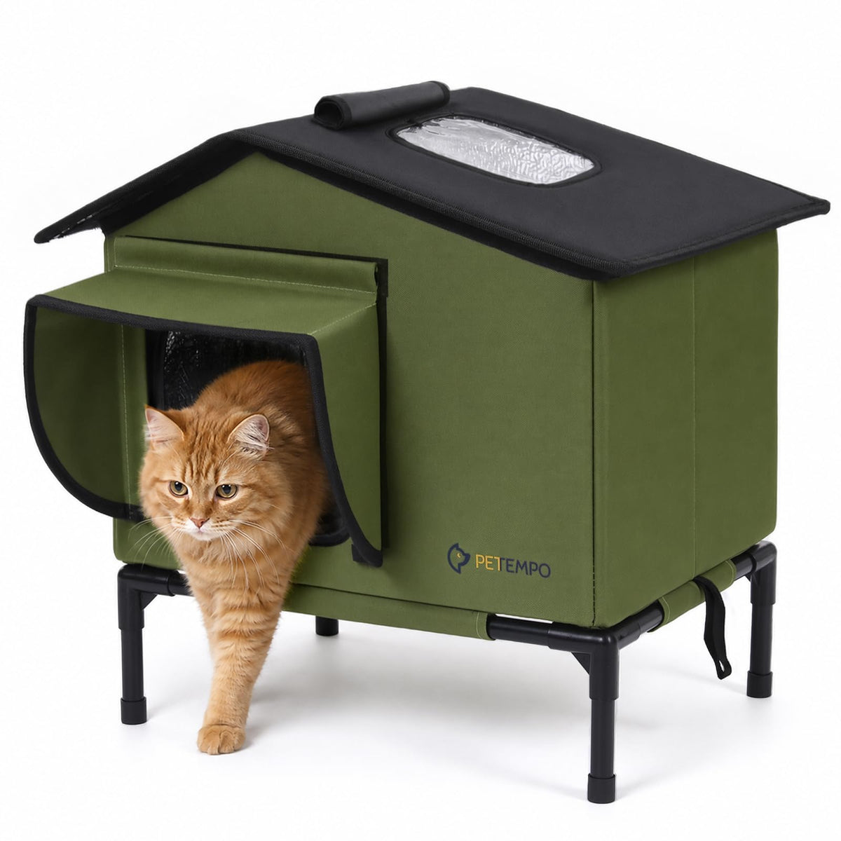 Weatherproof Insulated Outdoor Cat House R7334