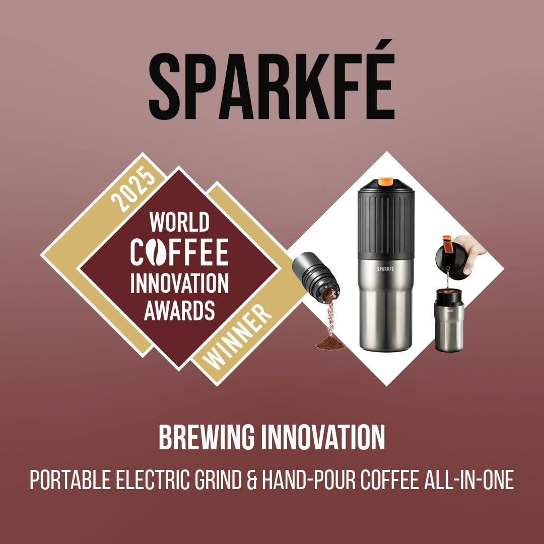 Portable Pour Over Coffee Maker with Stainless Steel Conical Burr D187