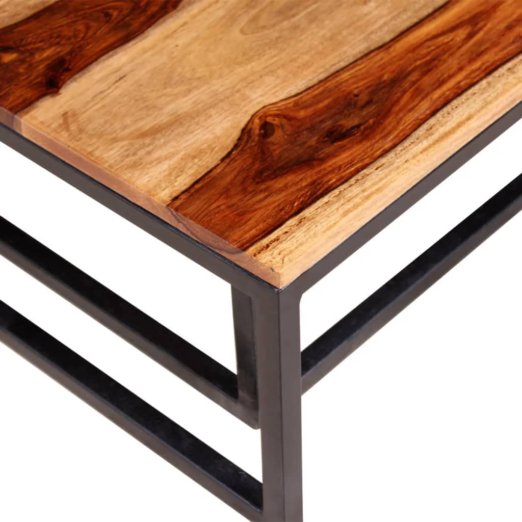 Two Piece Nesting Coffee Table Set Solid Sheesham Wood U5161