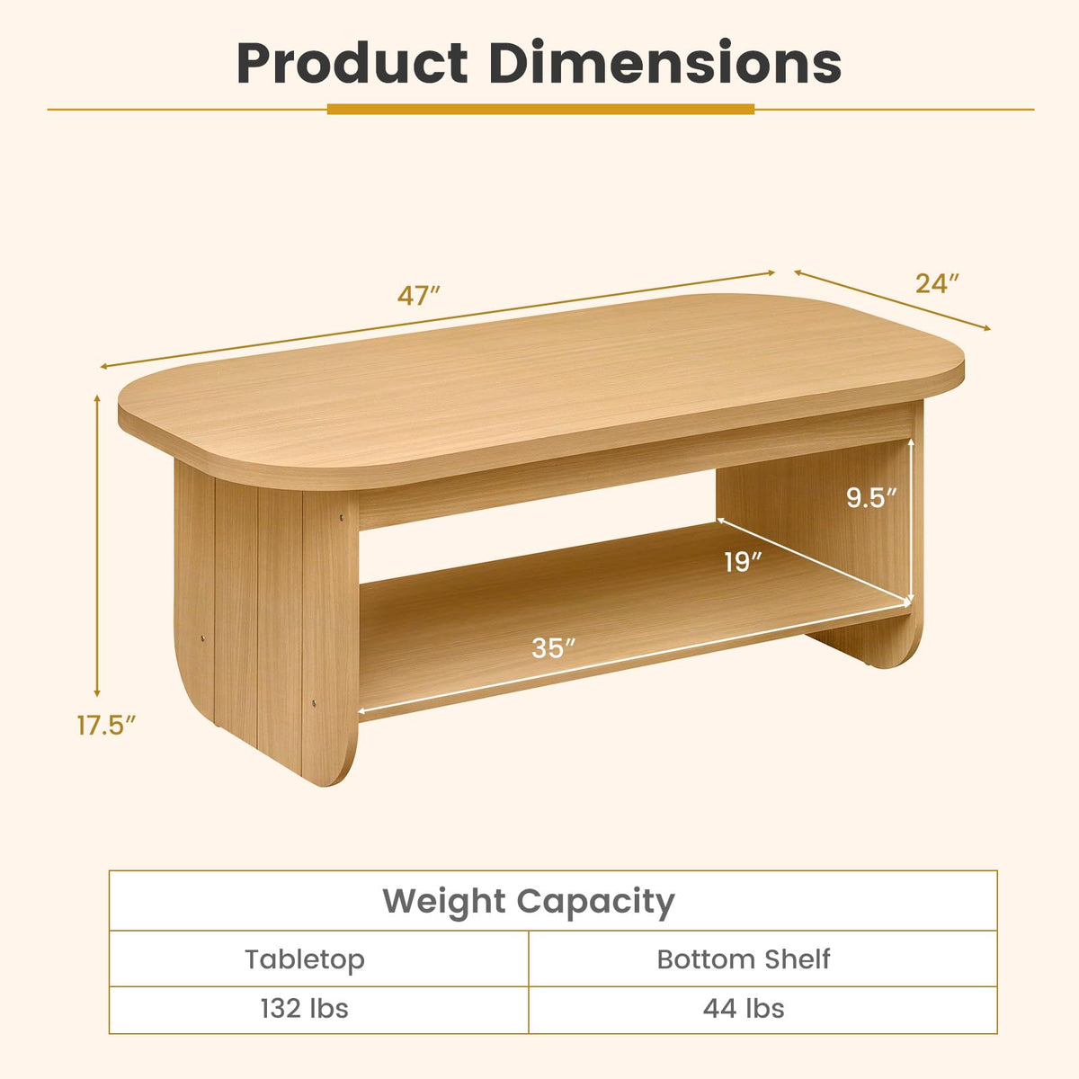 Oval Coffee Table I458