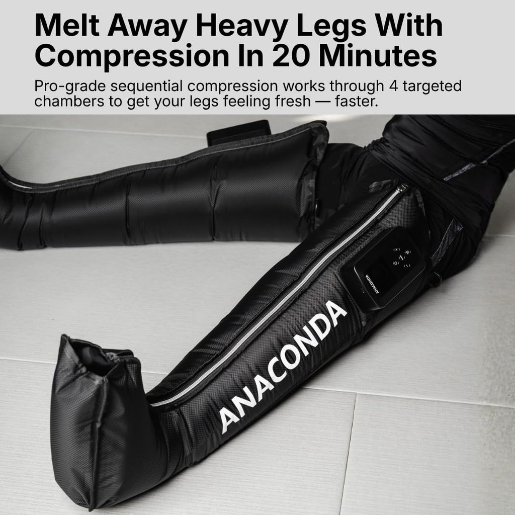 Wireless Leg Compression Boots with 4 Sequential Zones, 3 Modes, 4-Hour Battery I695
