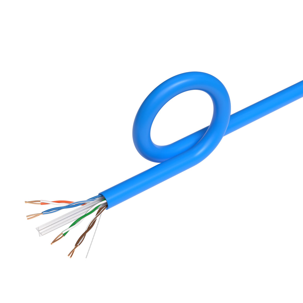 1000ft Plenum CMP CAT6 Solid Cable Blue C44444