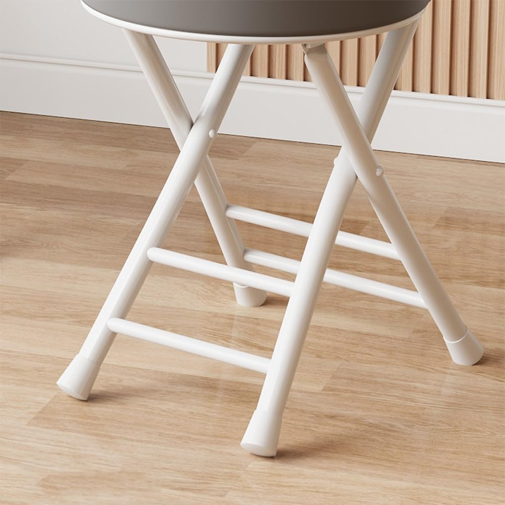 Folding Stool with Cushioned Seat and Backrest M453858