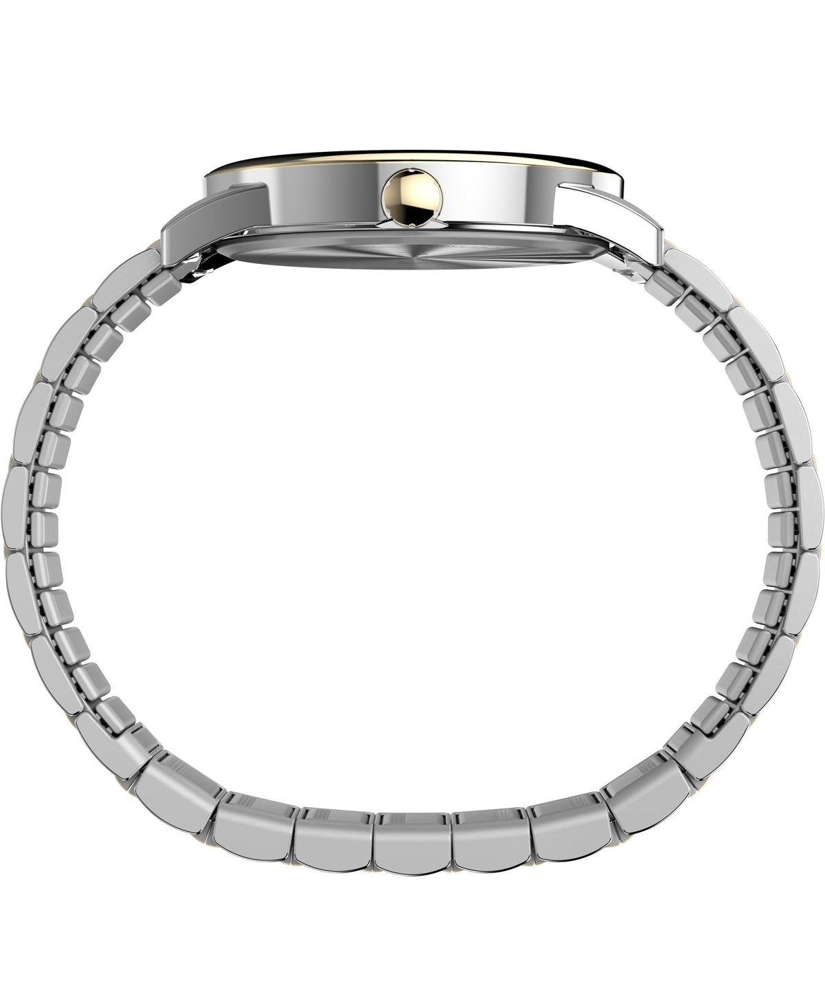 Men's 40mm Watch Two-Tone Expansion Band White Dial S951156