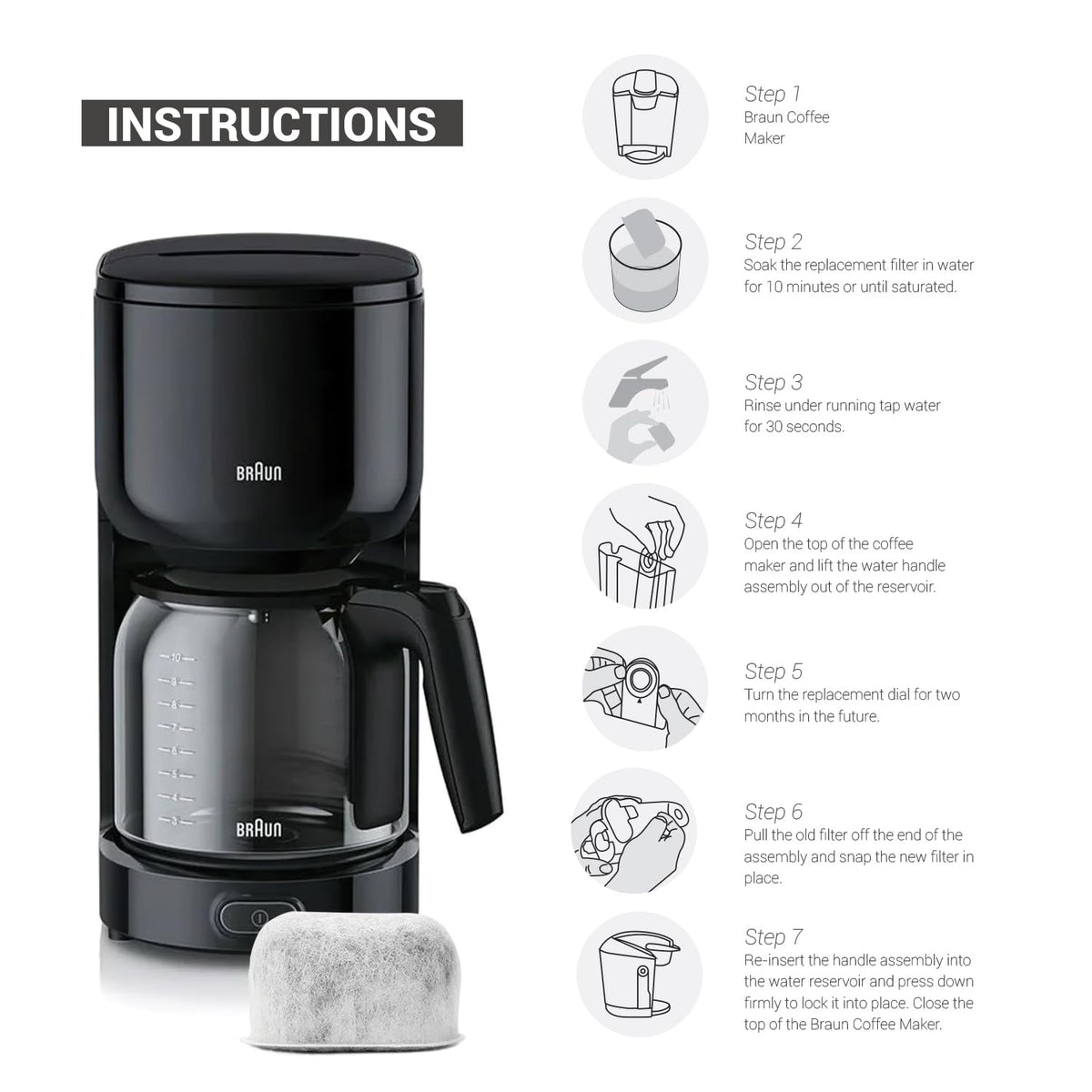 12-Pack Replacement Charcoal Water Filters C3619