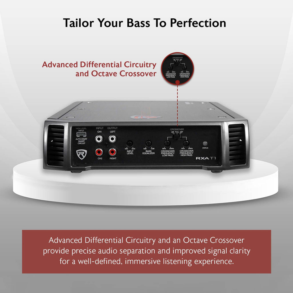 2-Channel Class A/B Car Amplifier 1500W Peak D525302