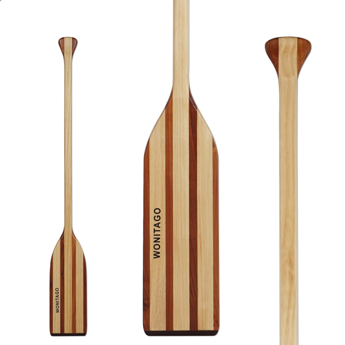 Wooden Canoe Paddle with Palm Grip D699