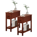 Narrow Side Table with Drawer Set of 2 N236260