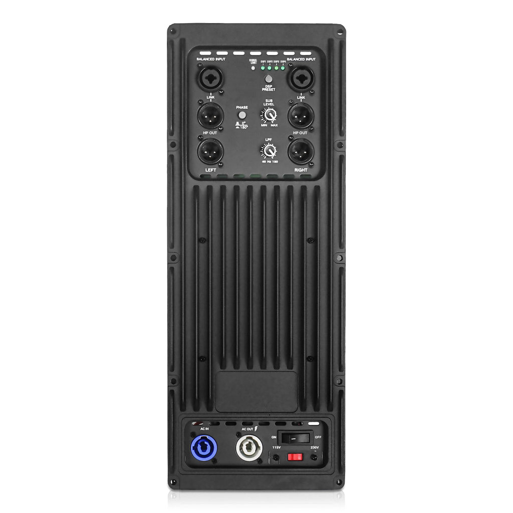 18” 1600W Powered Line Array Subwoofer with DSP, White X1592