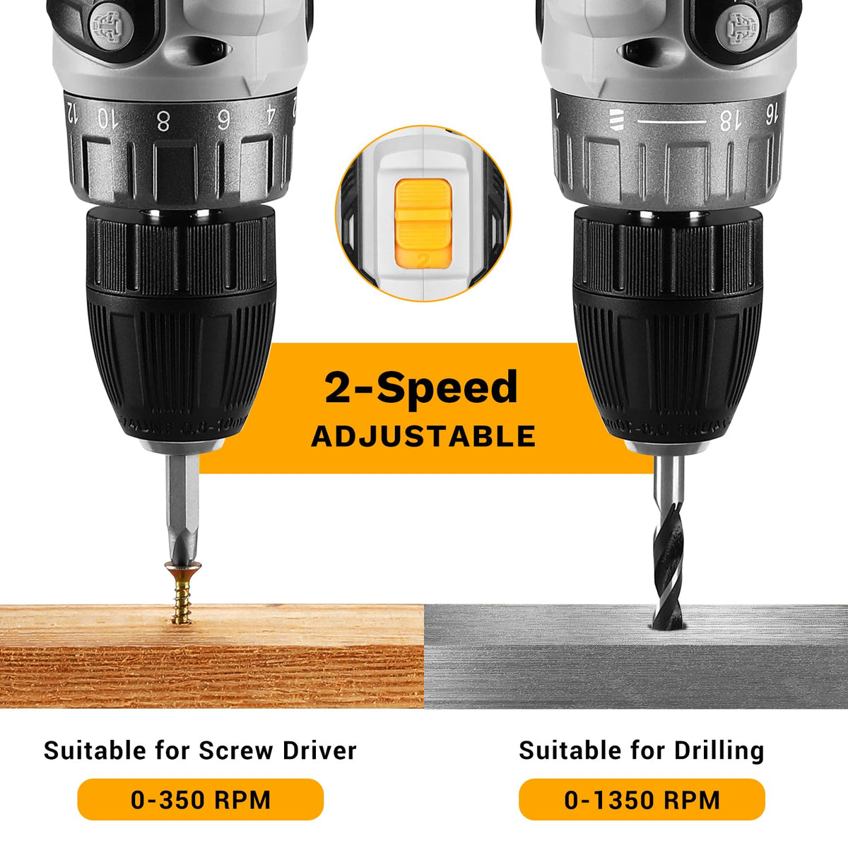 Cordless Drill 20V with Battery and Charger S792482