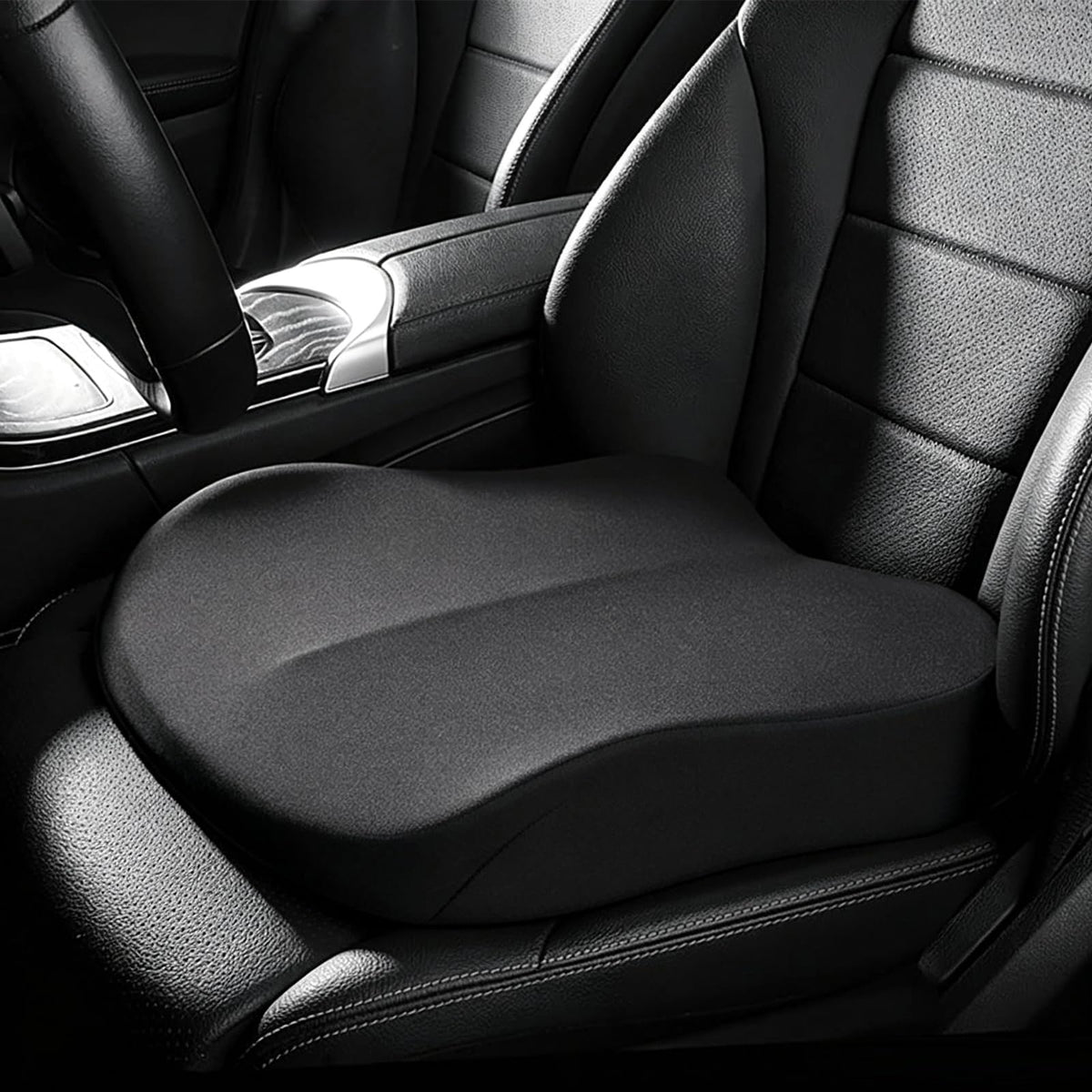 Black Memory Foam Wedge Seat Cushion F45216