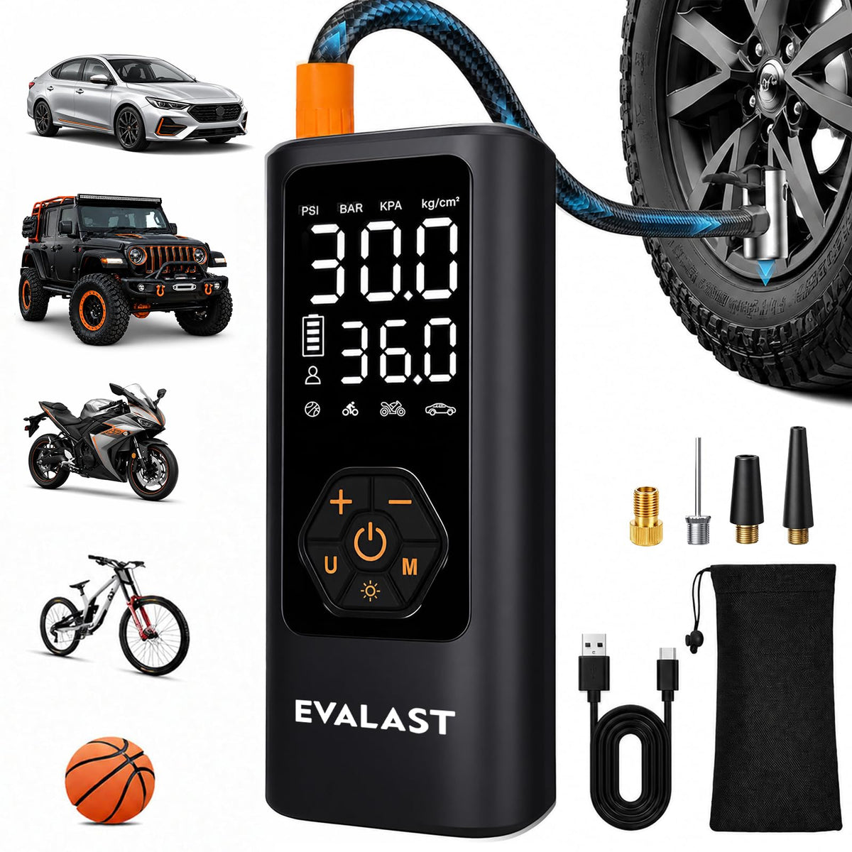 Portable Air Compressor 150 PSI Cordless Tire Inflator T980813