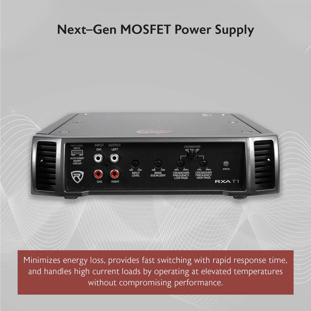 2-Channel Class A/B Car Amplifier 1500W Peak D525302