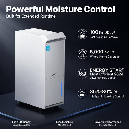 100 Pint/Day Dehumidifier Q76411