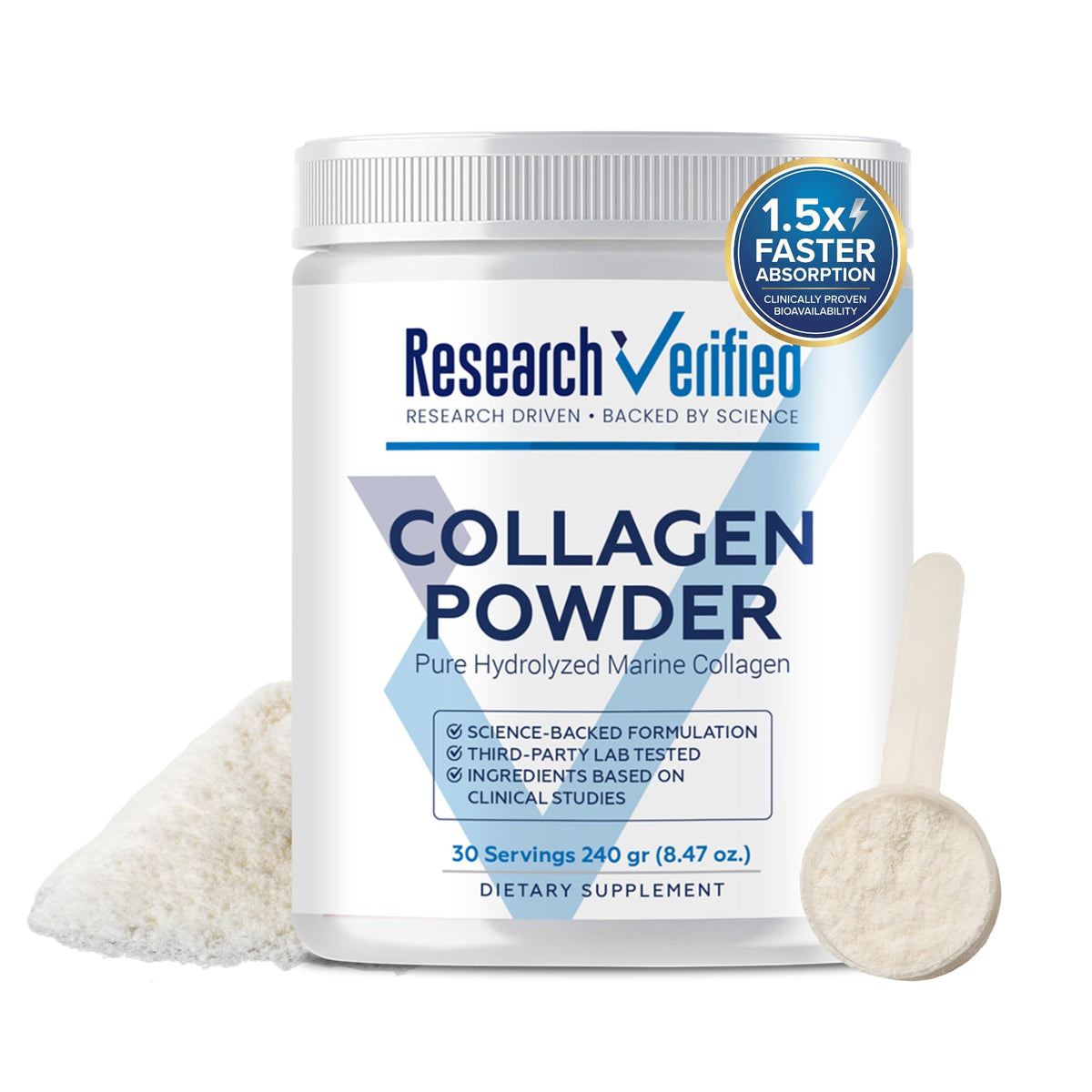 Hydrolyzed Marine Collagen Powder Unflavored Q2225