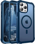 Magnetic iPhone 13 Pro Max Case Heavy Duty Protection Deep Blue C726667