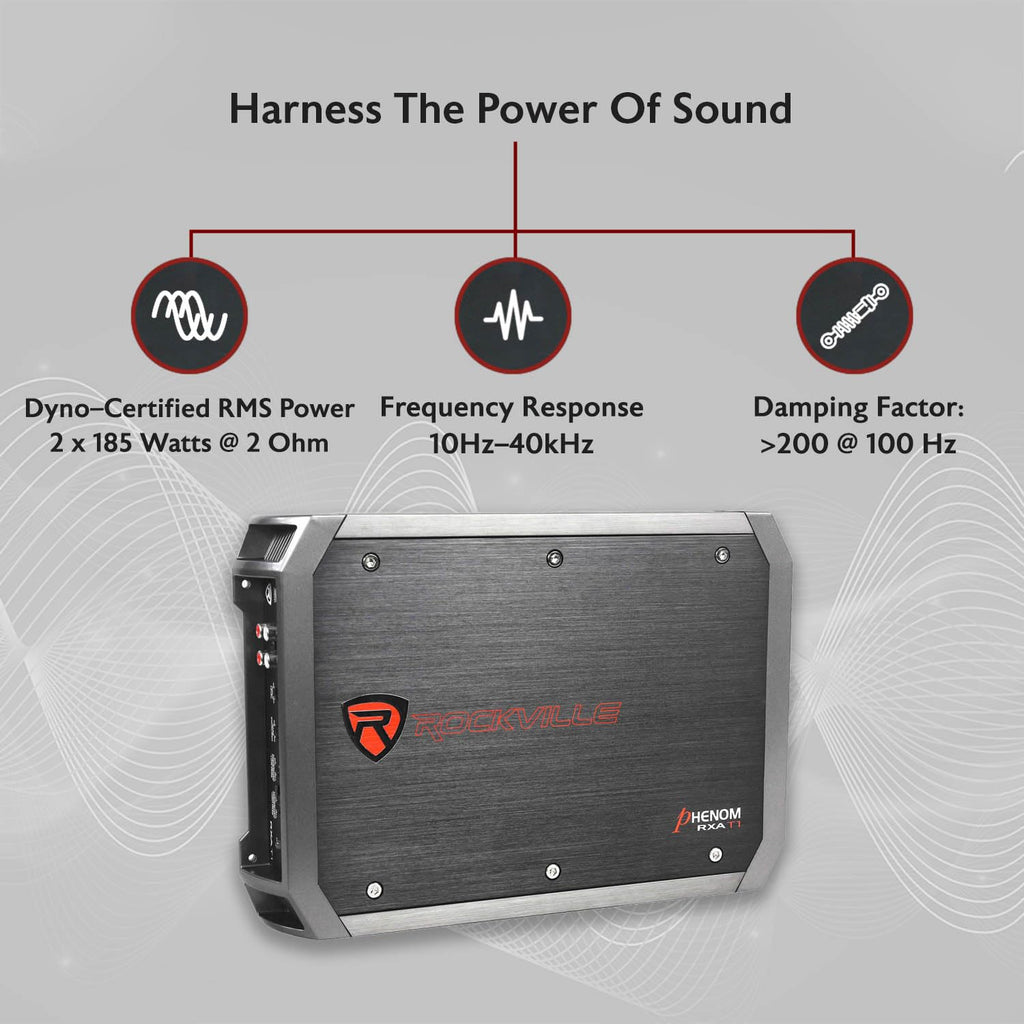 2-Channel Class A/B Car Amplifier 1500W Peak D525302