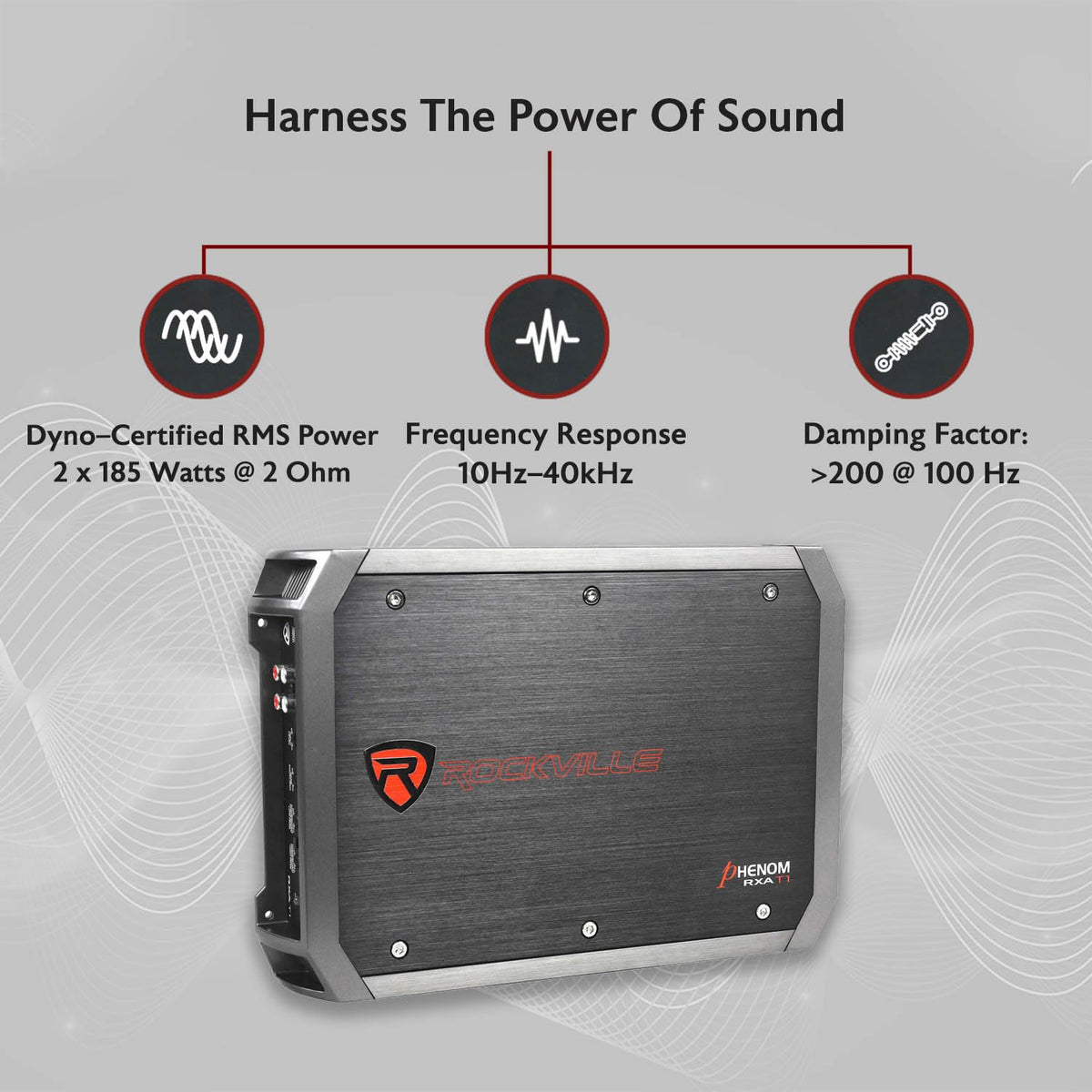 2-Channel Class A/B Car Amplifier 1500W Peak D525302