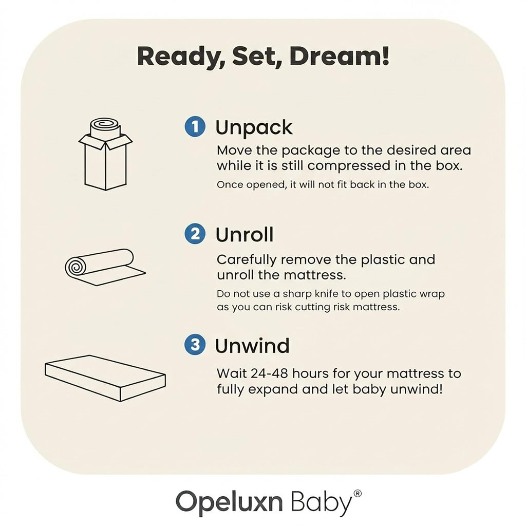 2-Sided Mini Crib Mattress 38"x24"x4" H4603