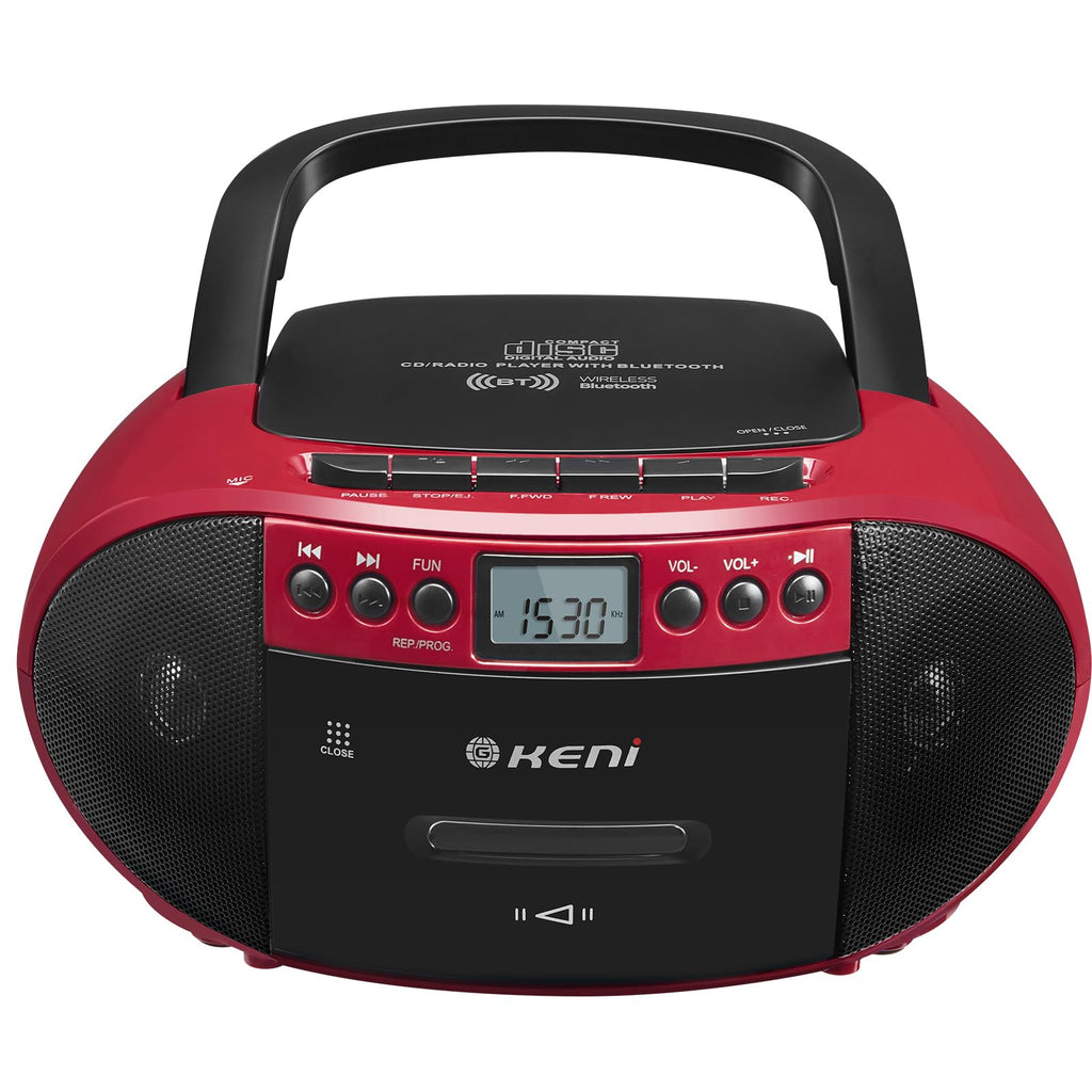 CD Cassette Player Boom Box with AM/FM Radio Y9267