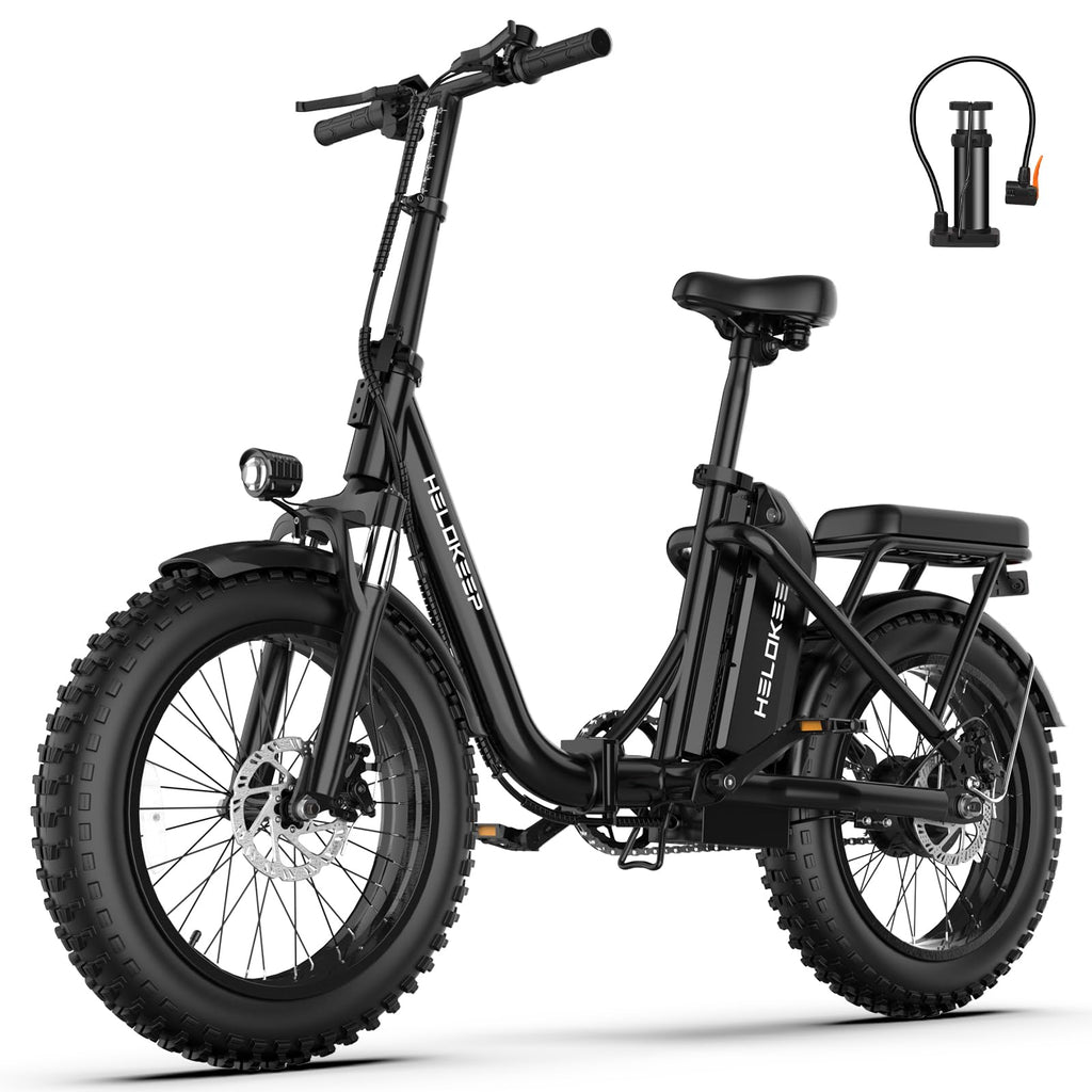 Folding Electric Bike with Rear Rack T3983