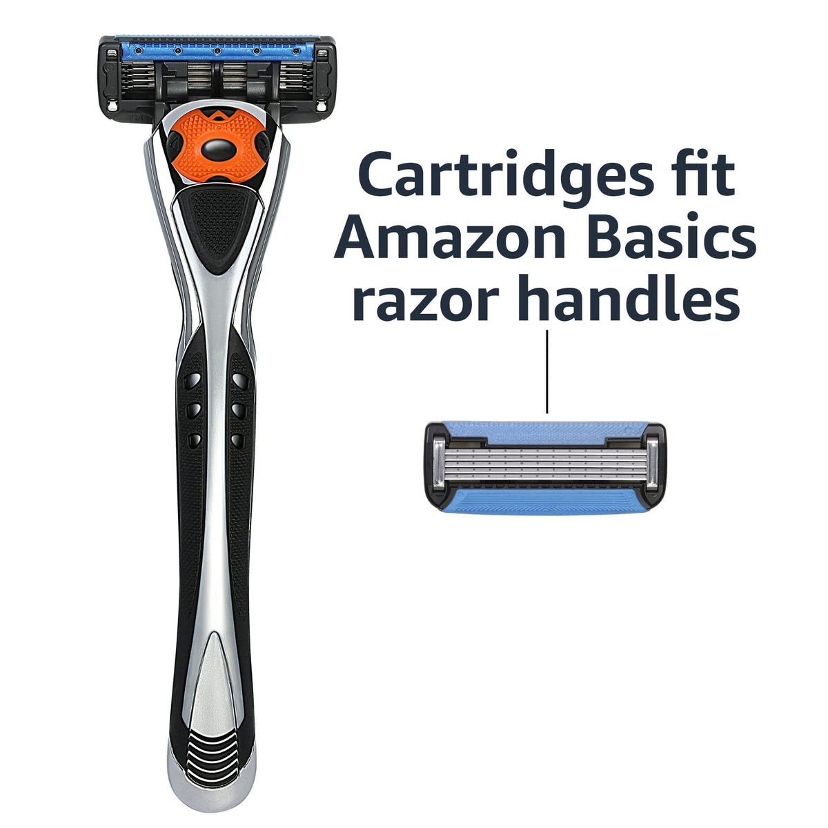 5-Blade Razor Blade Refills with Dual Lubrication, 8 Cartridges N213594