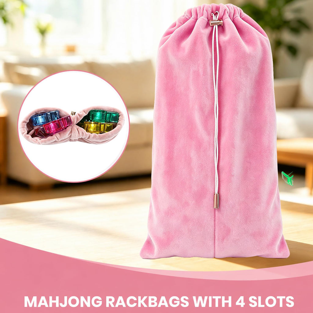 Mahjong Rack Storage Bag with 4 Dividers T995