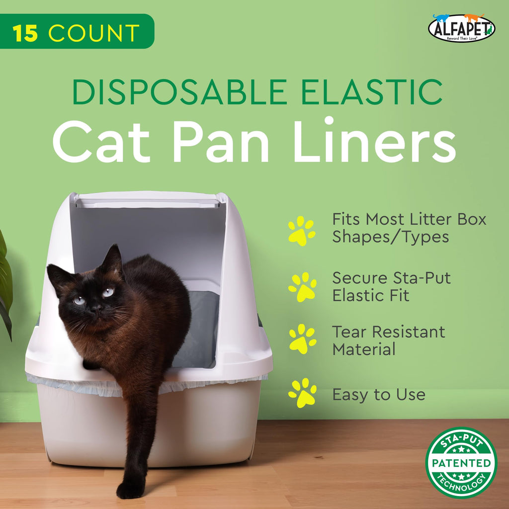 Super Jumbo 15Count Tear-Resistant Waterproof Cat Litter Box Liners R58386