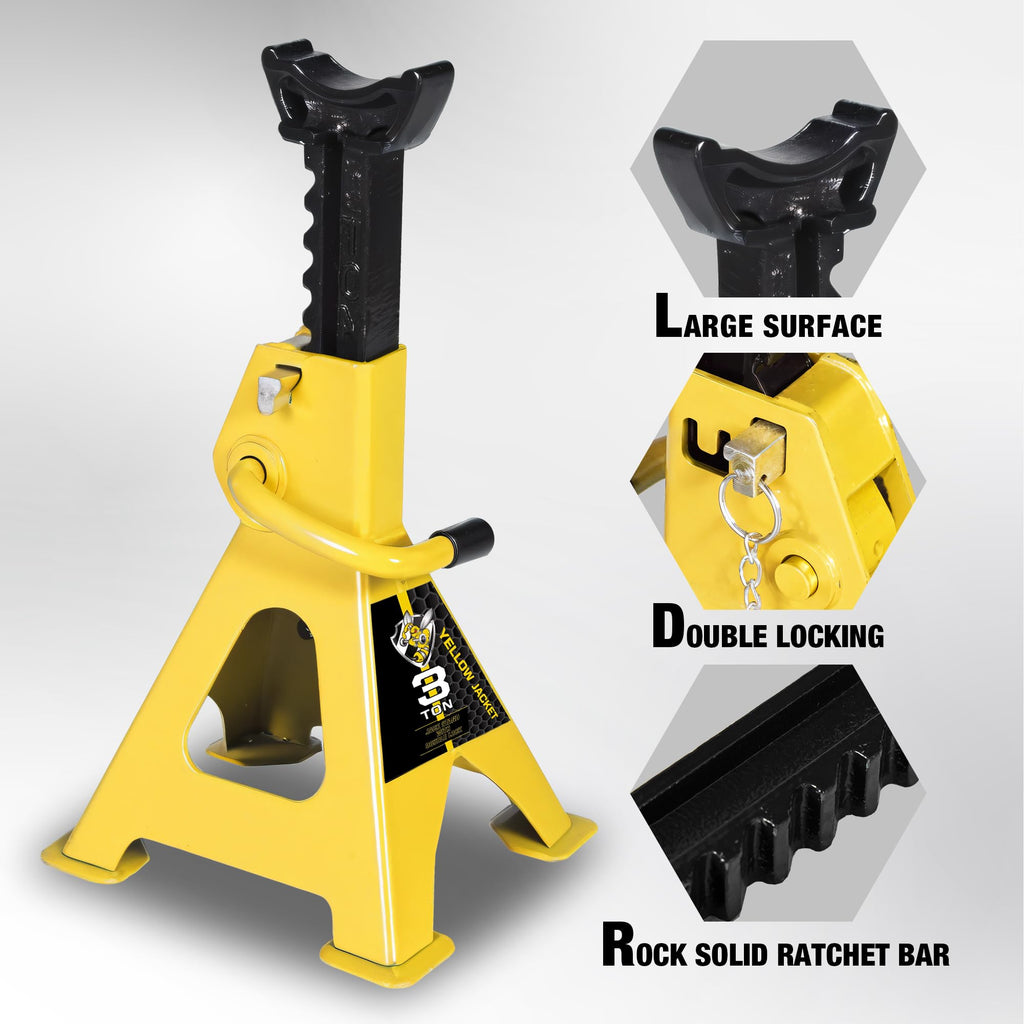 3 Ton Low Profile Aluminum and Steel Floor Jack with Jack Stands Q97989
