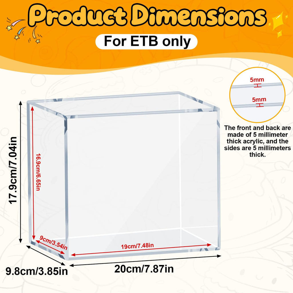 Acrylic Case 5mm with 6 Magnet Secure Closure O97969