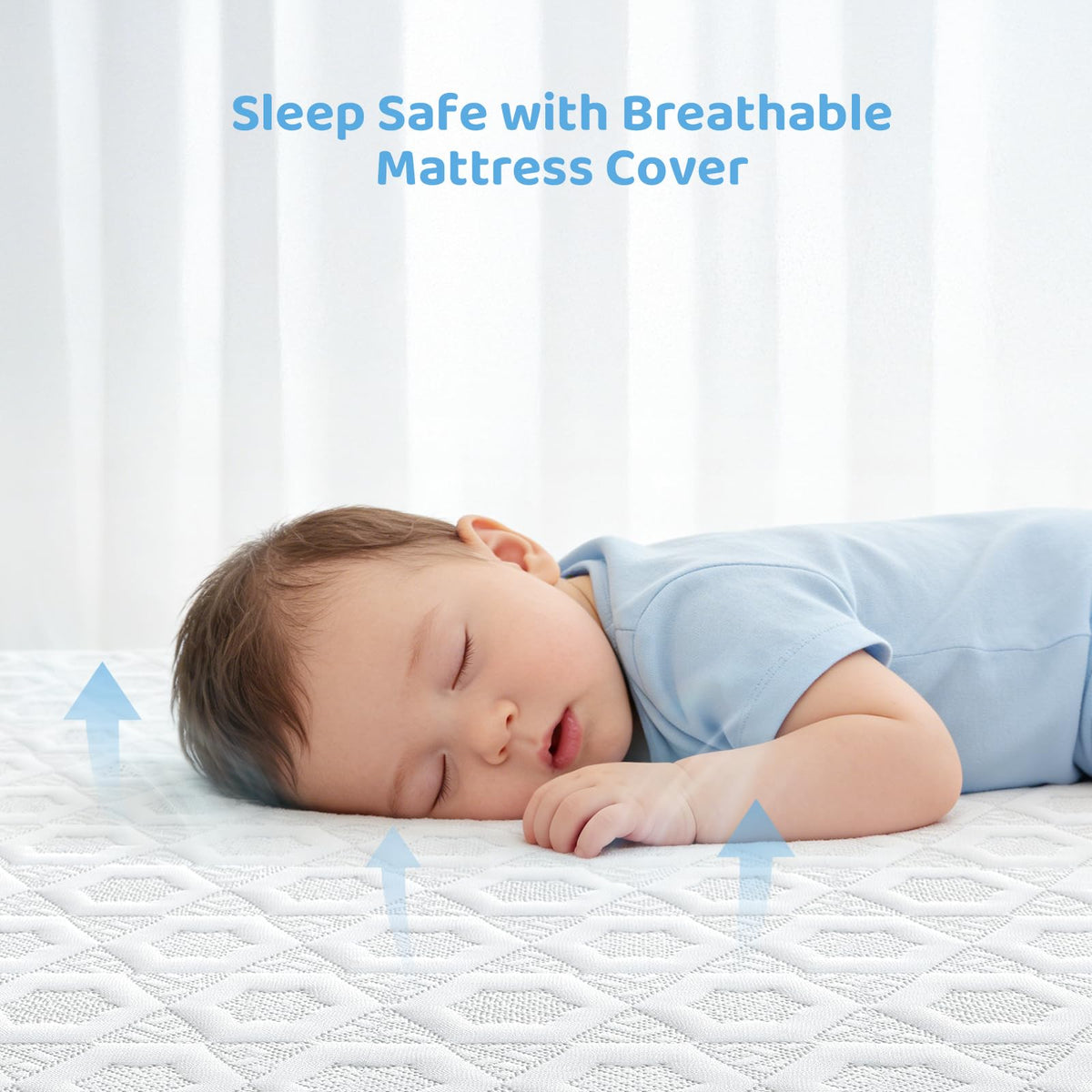 Dual-Sided Gel Memory Foam Crib Mattress T150