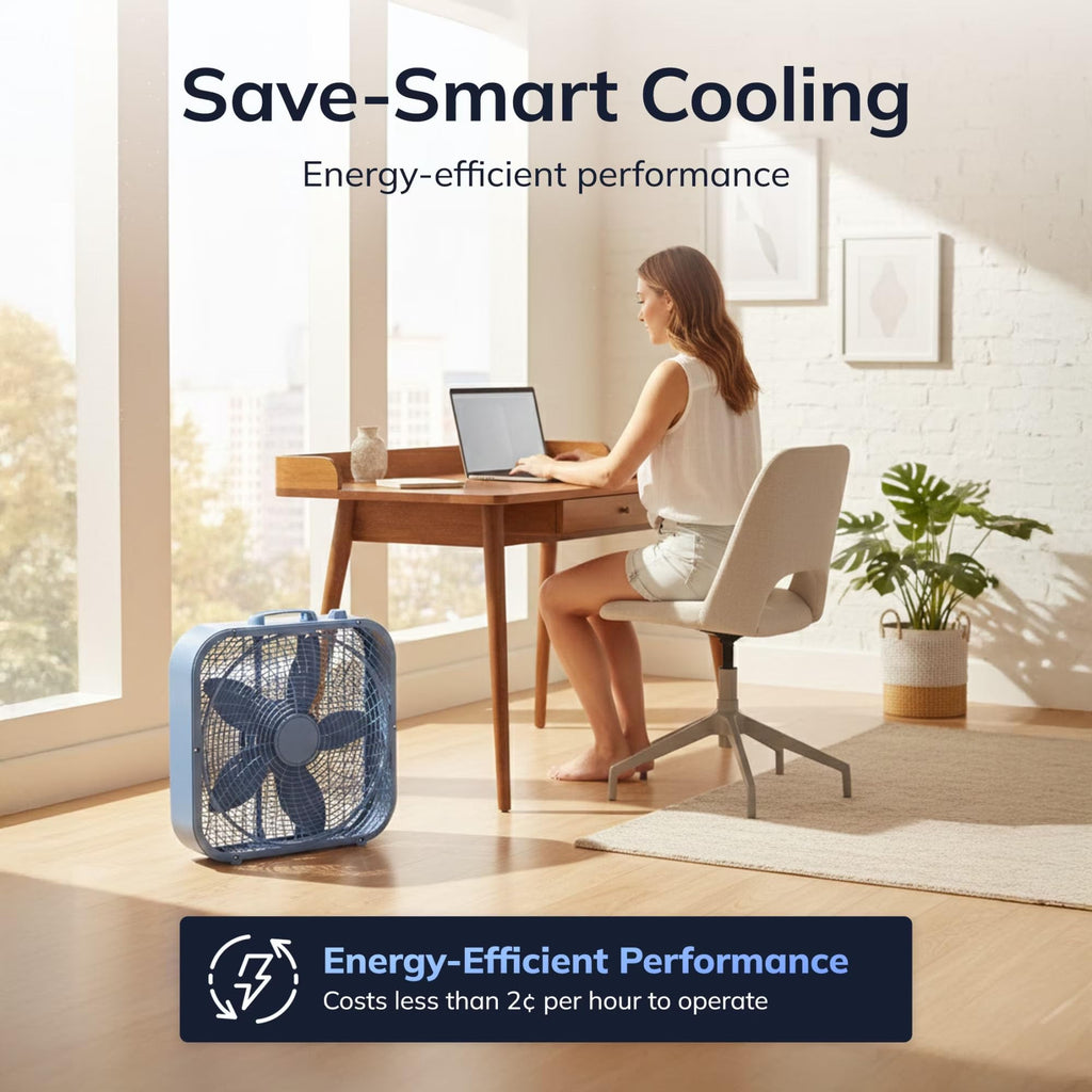 20" 3-Speed Weather-Resistant Box Fan D843